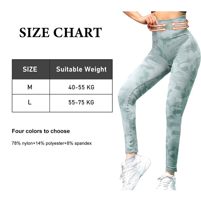 High Waist Yoga Pants Leopard Print Workout Sports Trousers Running Fitness Gym