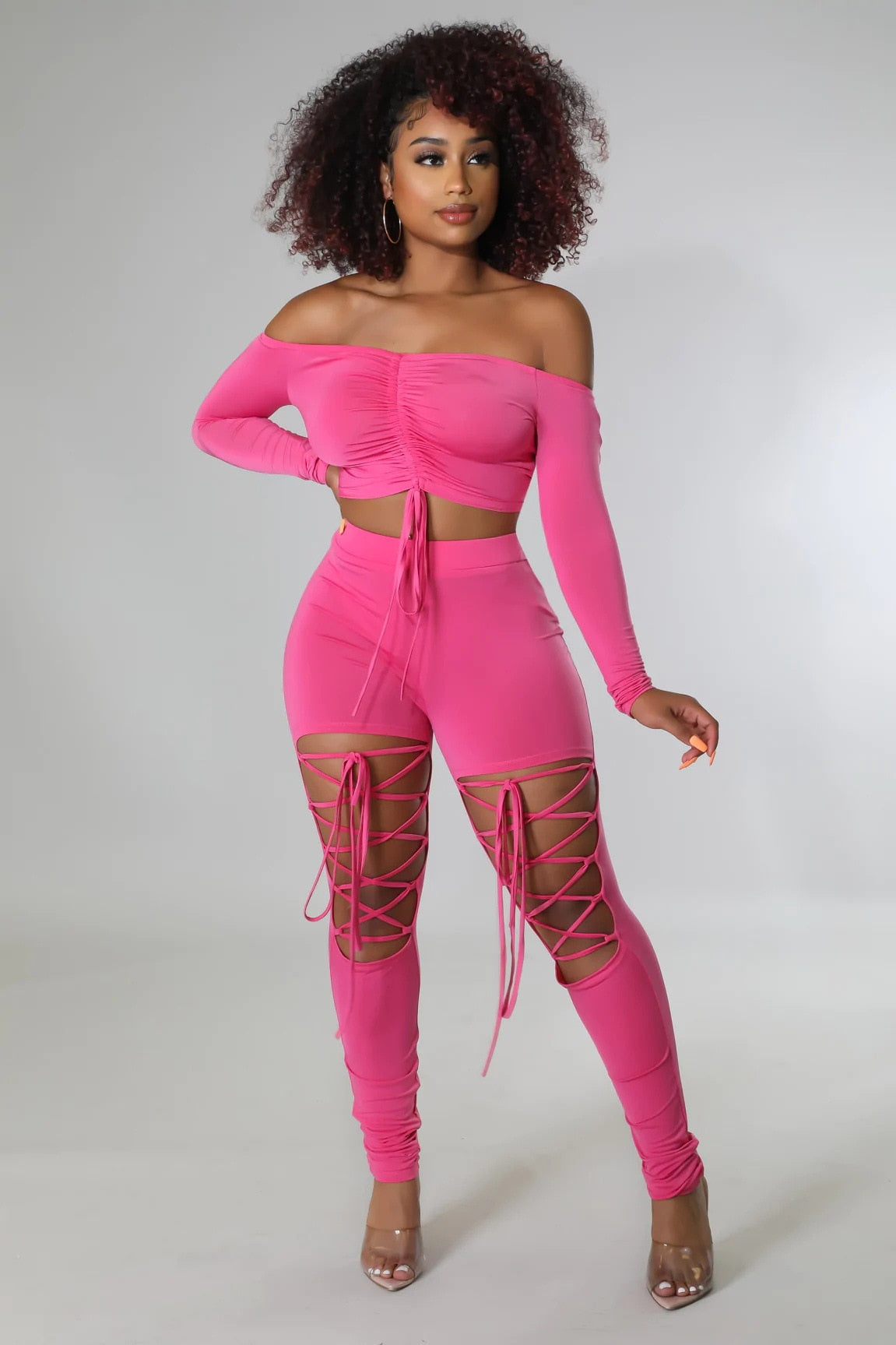 Off Shoulder 2 Piece Set for Women