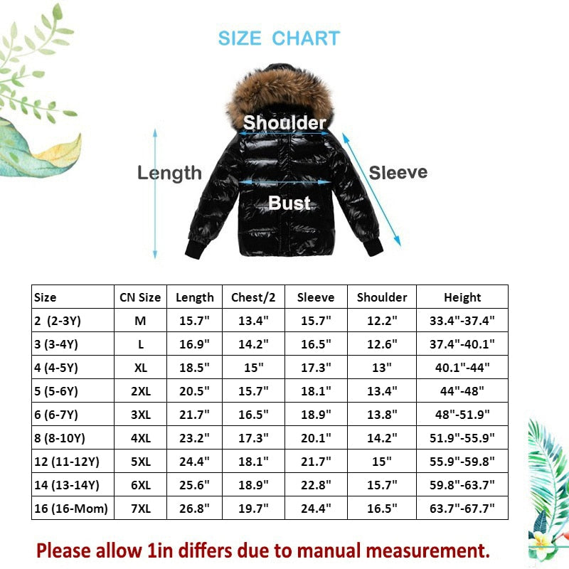 Warm Kids Clothes Waterproof Thicken Snow Wear 2-16y - Boys