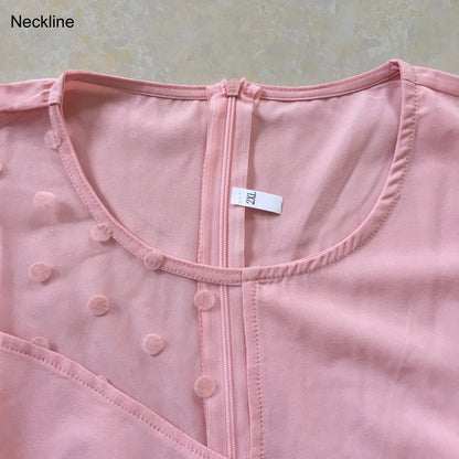Pink Pleated High Waisted Floor Length Elegant Jumpsuits