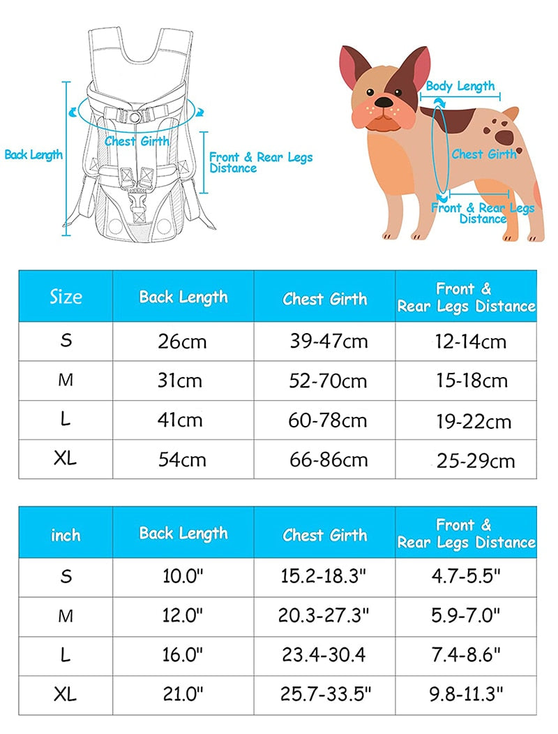 Pet Dog Carrier Bag Carrier For Dogs Backpack Out Double Shoulder Portable Travel Backpack