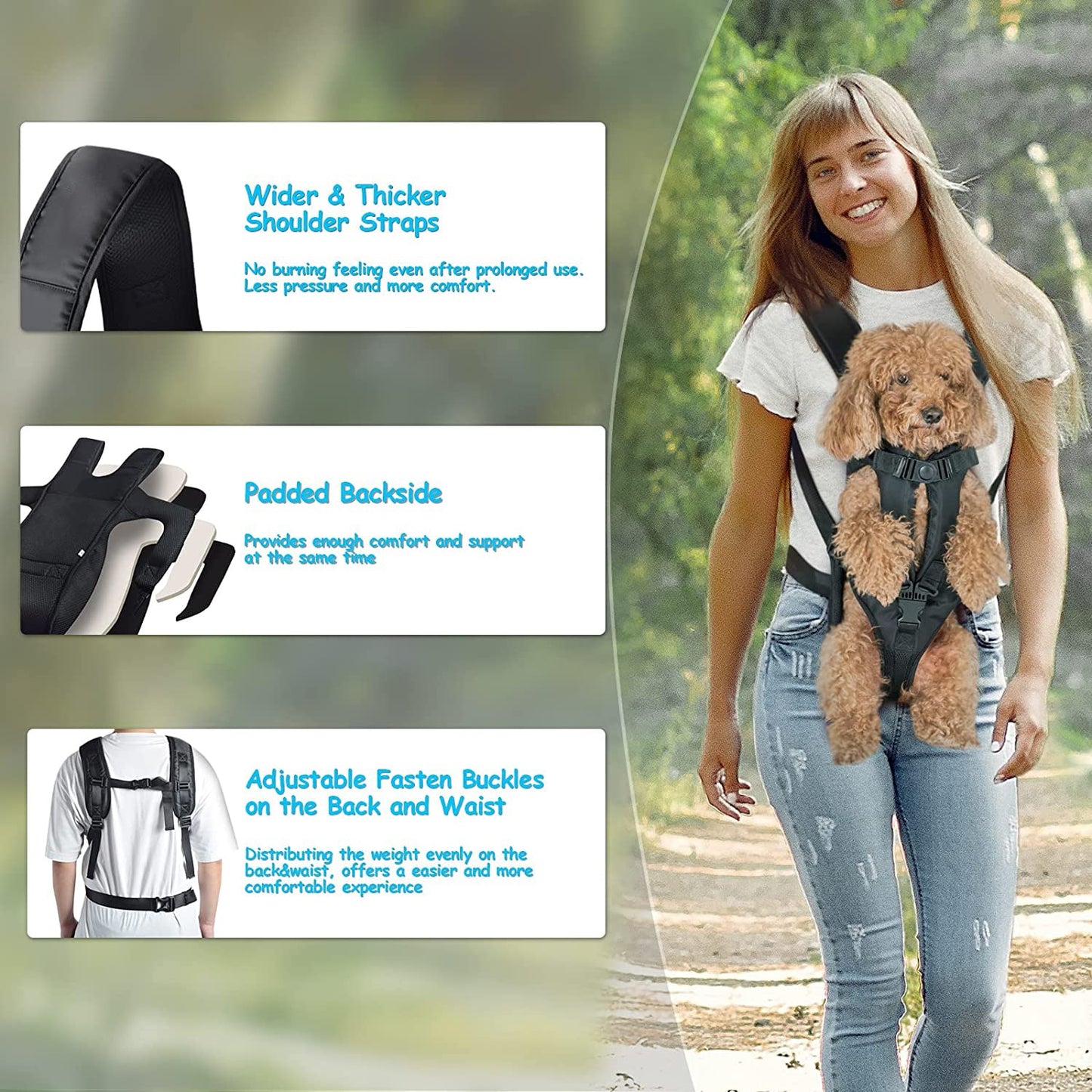Pet Dog Carrier Bag Carrier For Dogs Backpack Out Double Shoulder Portable Travel Backpack