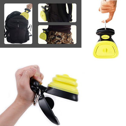 Pet Dog Foldable Pooper Scooper Poop Picker Portable Pet Feces Clip With 1 Roll Decomposable Bags