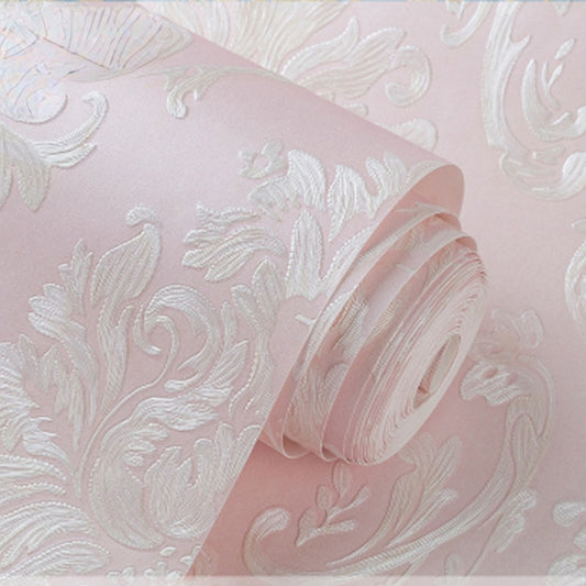Pink 3d Floral Wallpaper For Girls Bedroom Wall Contact Paper 3d Texture Wall Sticker