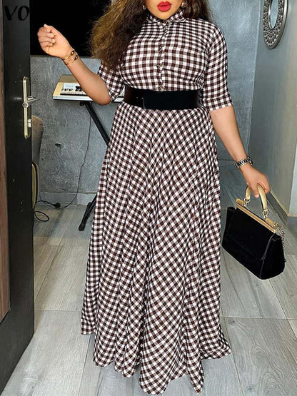 Plaid Shirt Summer SunDress