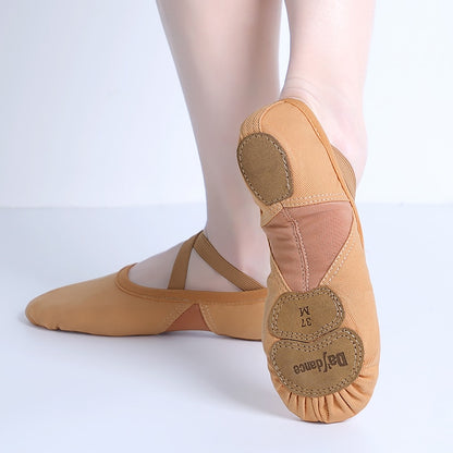 Professional Ballet Shoes Soft Three Split Sole Ballerina Dance Shoes