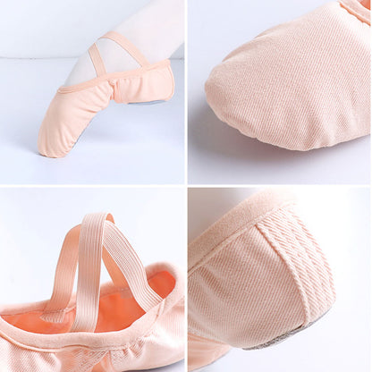 Professional Ballet Shoes Soft Three Split Sole Ballerina Dance Shoes