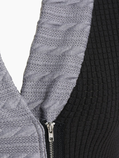 Knitted Zipper Cardigan for Women