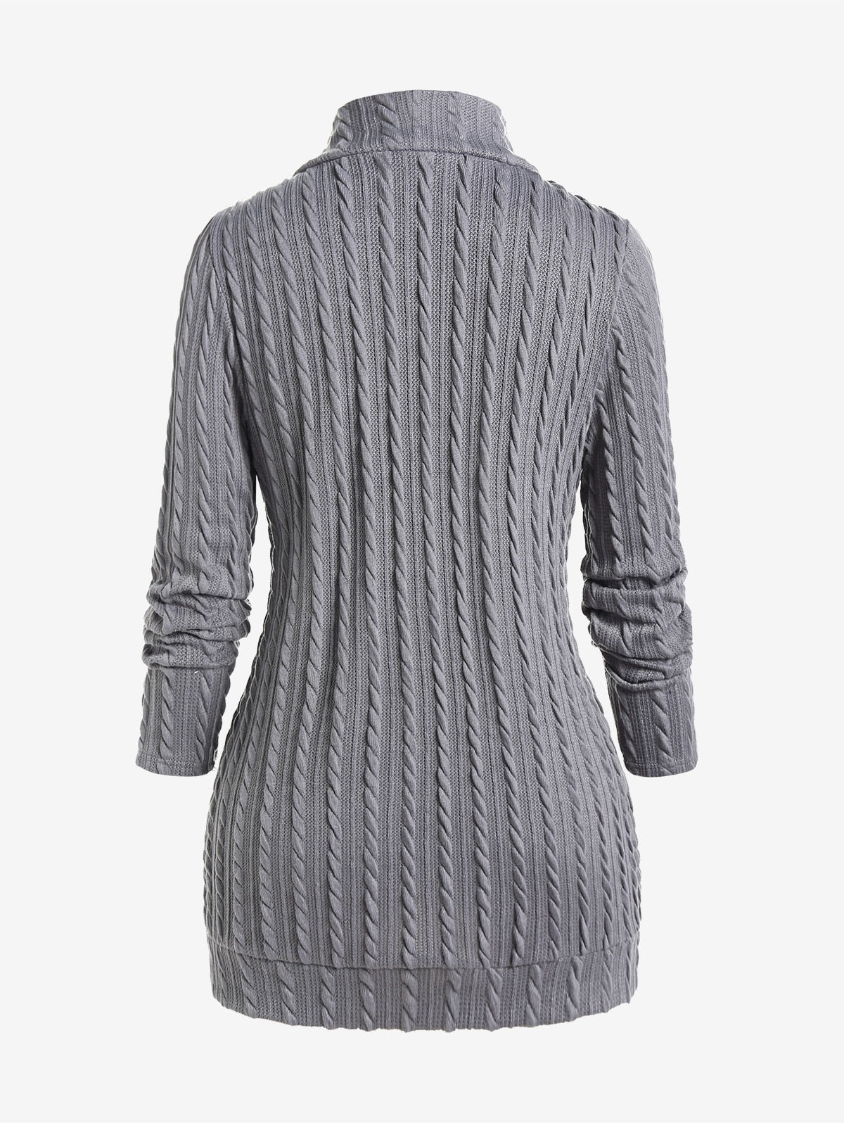 Knitted Zipper Cardigan for Women