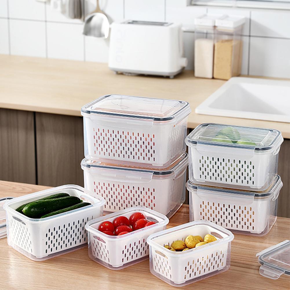 Refrigerator Storage Box Fridge Organizer Fresh Vegetable Fruit Boxes