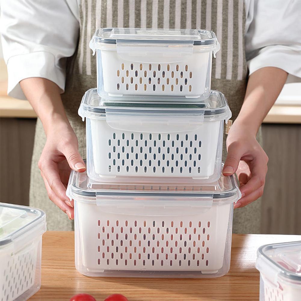 Refrigerator Storage Box Fridge Organizer Fresh Vegetable Fruit Boxes