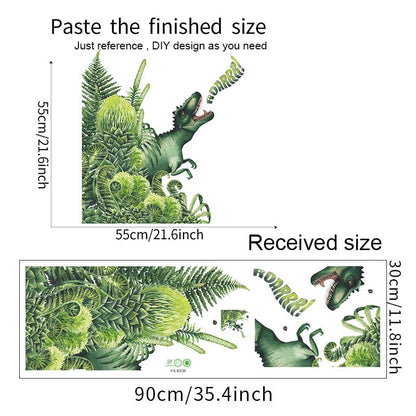 Removable Tropical Leaves Flowers Bird Wall Stickers