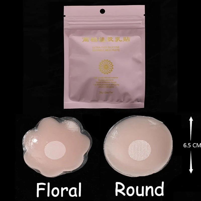 Reusable Women Breast Petals Lift Nipple Cover Stick on Bra