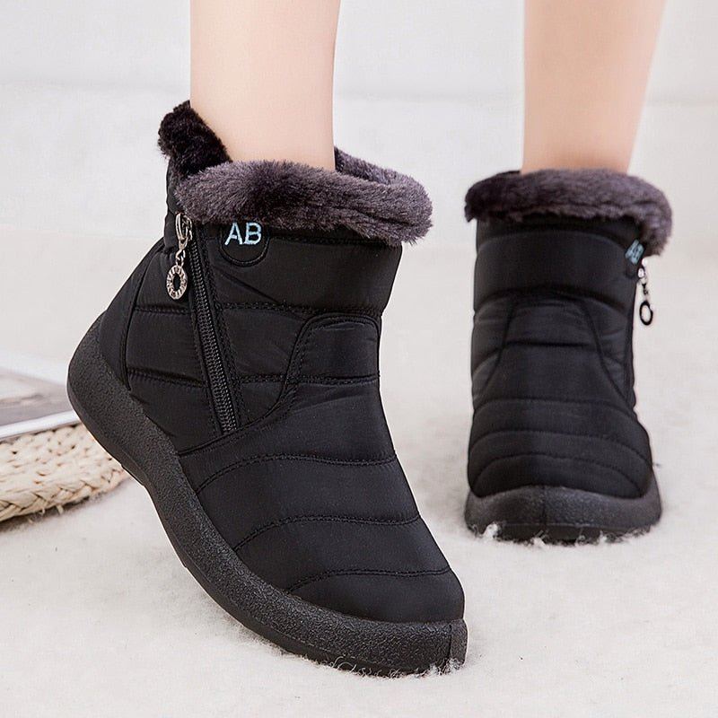 Waterproof Non-slip Platform Ankle Boots for Women