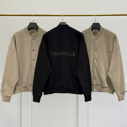 New Oversized Essentials Baseball Jacket