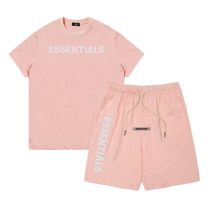 Kids Clothes ESSENTIALS Summer T-shirt +Sports Shorts Sets