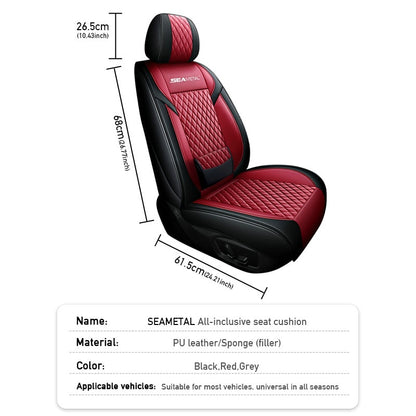 Luxury Car Seat Cushion Pu Leather Car Seat Covers Universal