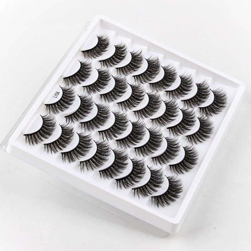 Natural Long Dramatic Fluffy 3d Wispy Eye Lashes Thick Soft - False Eyelashes