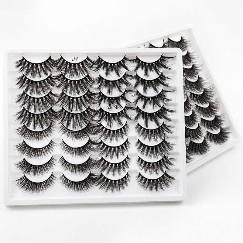 Natural Long Dramatic Fluffy 3d Wispy Eye Lashes Thick Soft - False Eyelashes