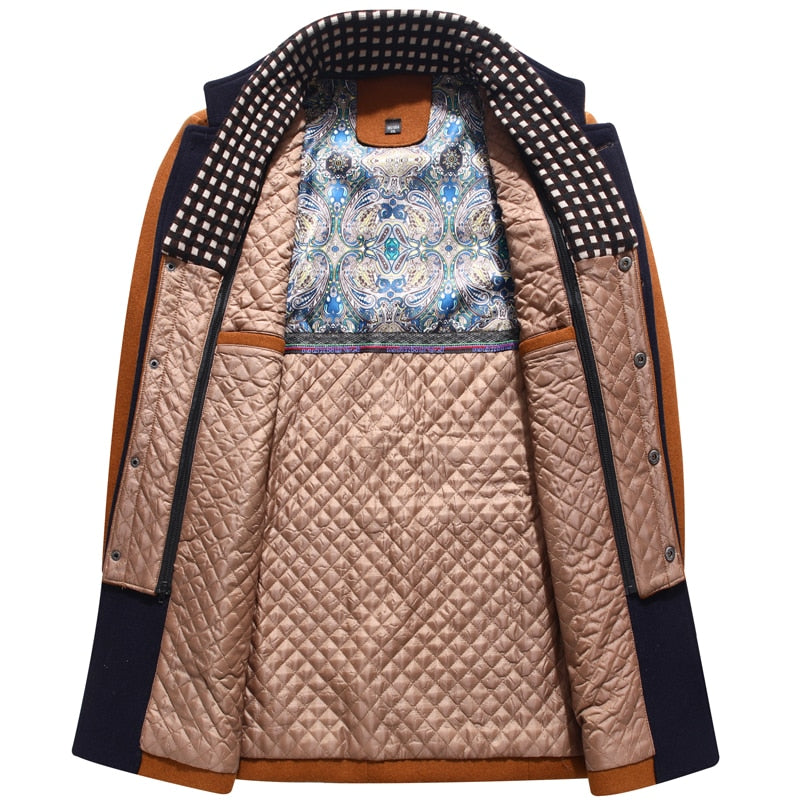 Windproof Woolen Slim Adjustable Vest Winter Warm Parkas Coat