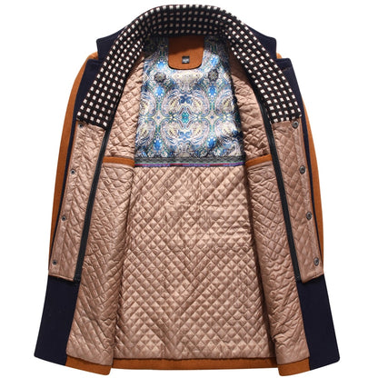 Windproof Woolen Slim Adjustable Vest Winter Warm Parkas Coat