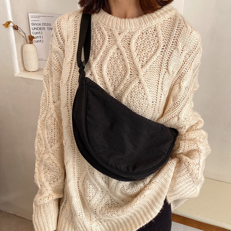 Ladies Vintage Nylon Hobos Small Shoulder Bags