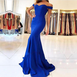 Mermaid Tulle Long Prom Gown