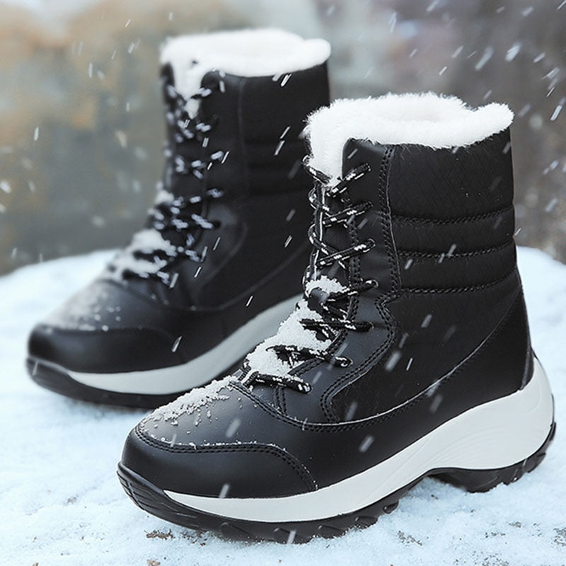 Snow Boots Plush Warm Ankle Boots For Women