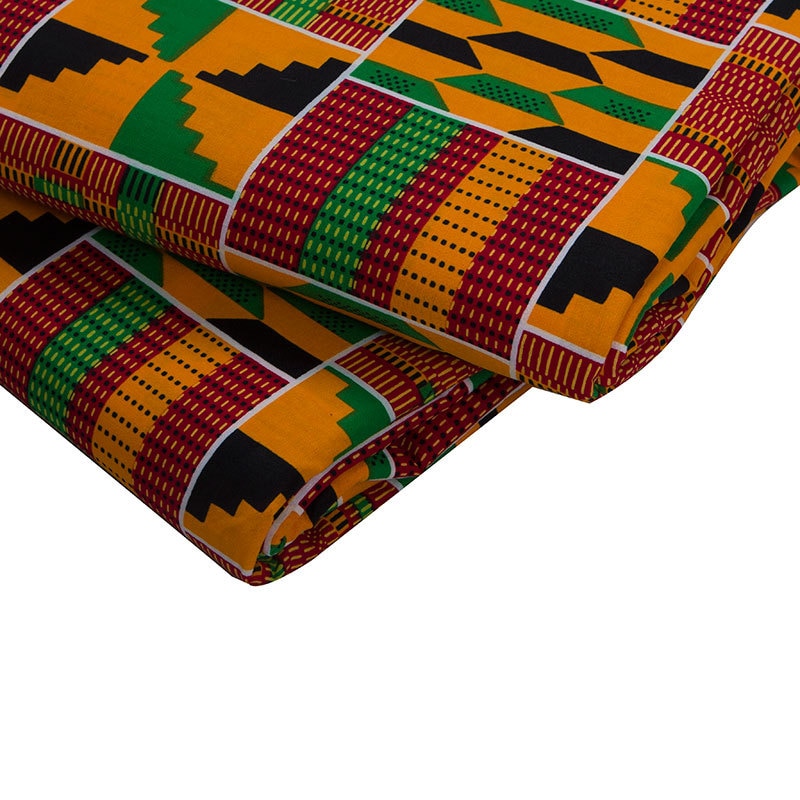 Soft Classic Ankara African Prints Kente Fabric Real Wax 100% Cotton - Azahshopping