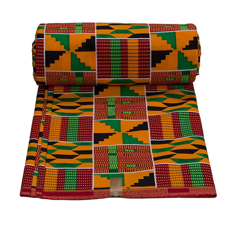 Soft Classic Ankara African Prints Kente Fabric Real Wax 100% Cotton - Azahshopping