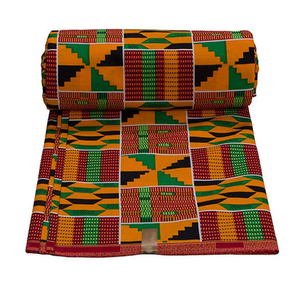 Soft Classic Ankara African Prints Kente Fabric Real Wax 100% Cotton - Azahshopping