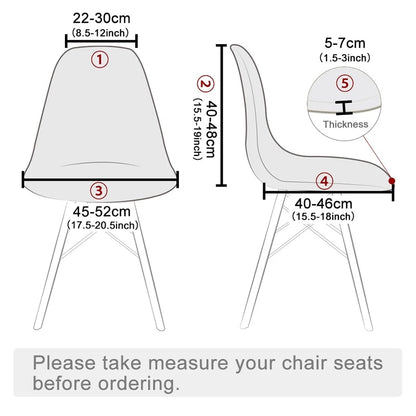 Spandex Velvet Short Back Chair Cover Stretch Slipcovers Elastic Seat Chair Covers