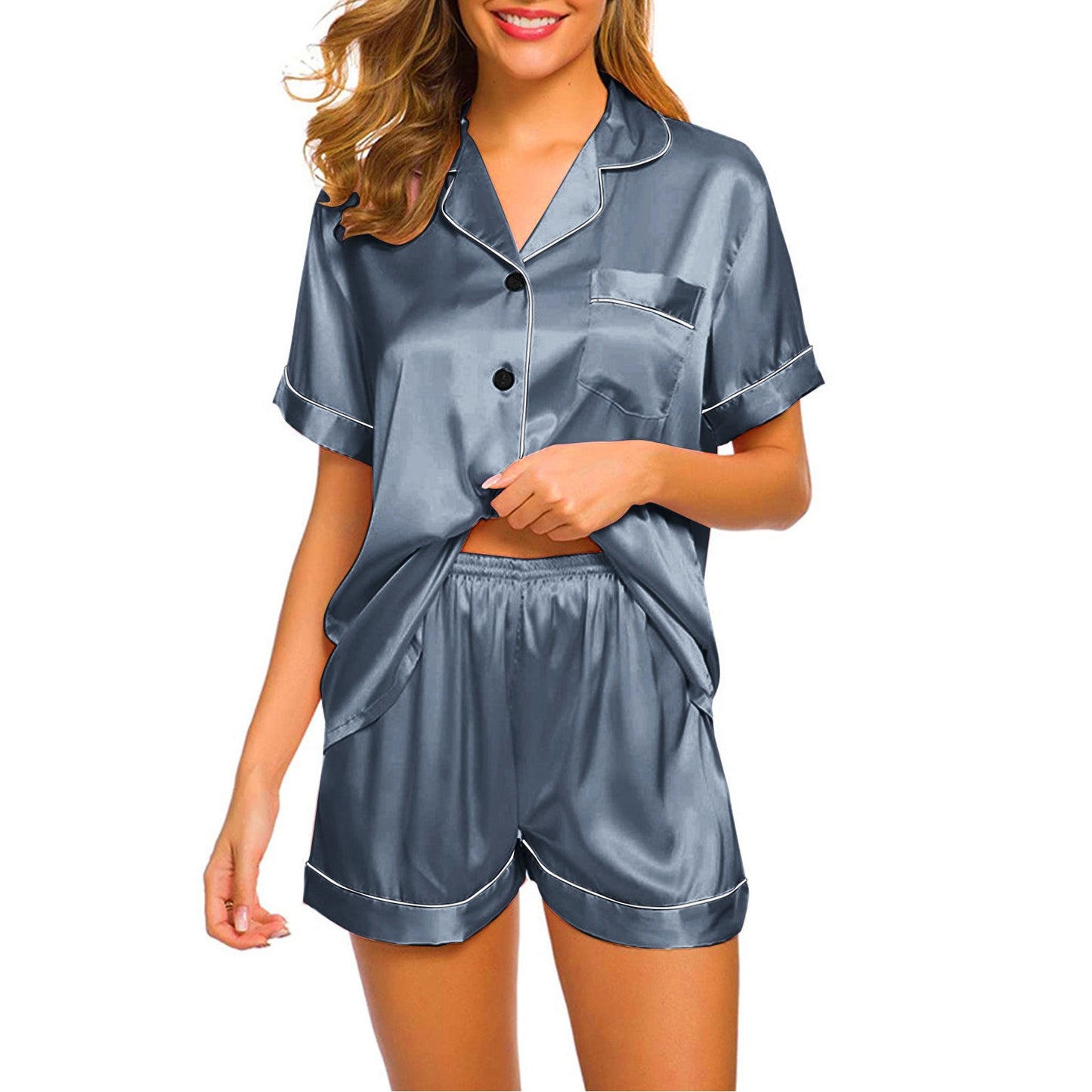 Pajamas Silk Satin Pyjama Sets