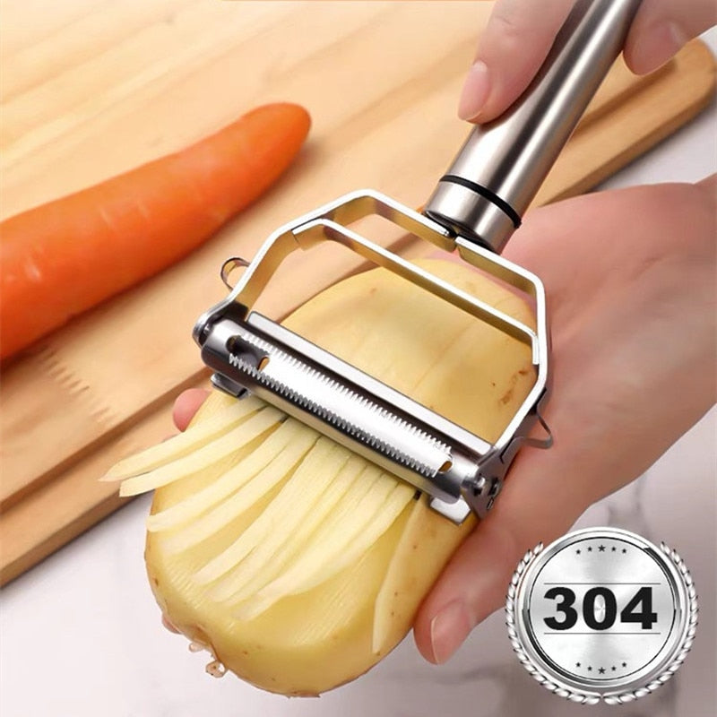 Stainless Steel Multi function Peeler Slicer Vegetable Fruit Potato Cucumber Grater