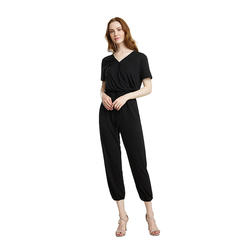 V neck Bodysuit Jumpsuit