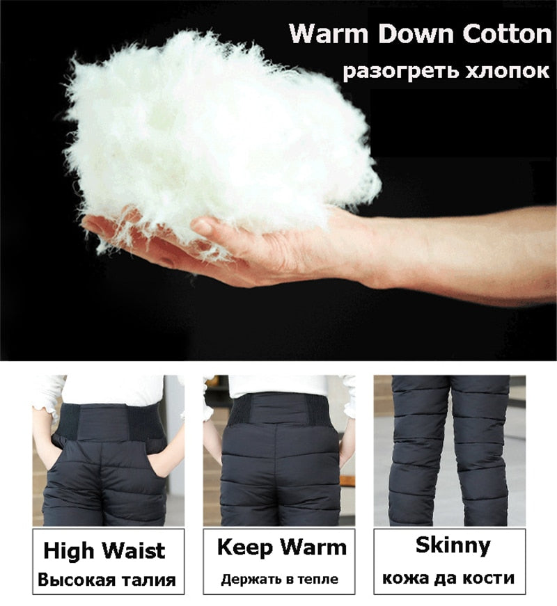 Winter Pants Cotton Padded Thick Warm Leggings