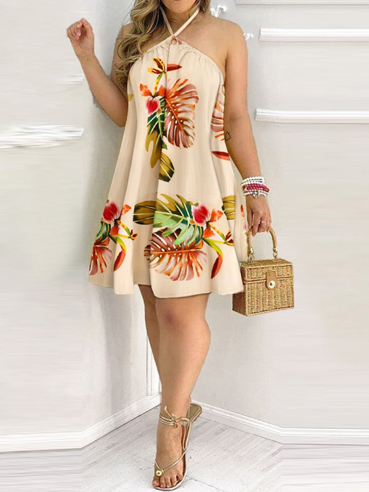 Halter Backless Summer Spring Dress