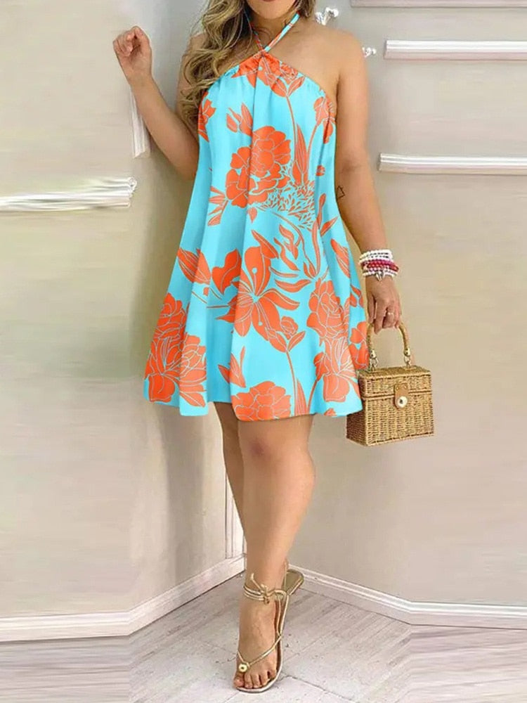 Halter Backless Summer Spring Dress