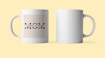 Minimalist Modern Simple Mom Personalized Name Mother's Day Ceramic Mug 11oz