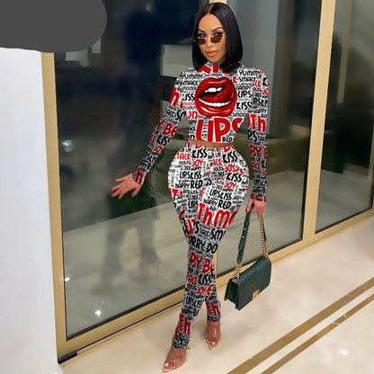 Sexy O-neck Colorful Two Piece Set - Azahshopping