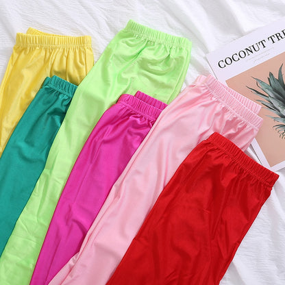 Shinny Elasticity Solid Color Leggings - Azahshopping