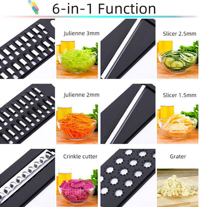 Multi Slicer Peeler Carrot Fruit 6 In 1 Gadgets Vegetable Cutting Tools