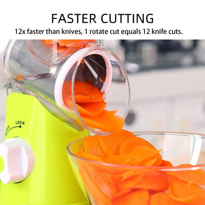 Vegetable Chopper 3 In 1 Round Cutter Potato Spiralizer Home Gadget