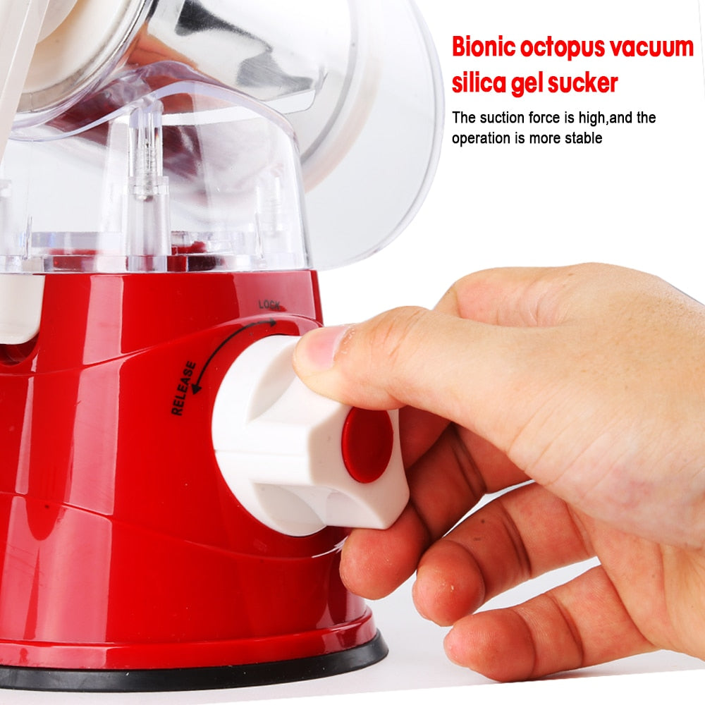 Vegetable Chopper 3 In 1 Round Cutter Potato Spiralizer Home Gadget