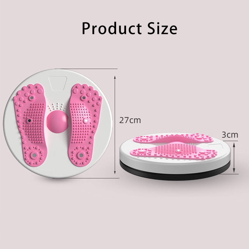 Waist Twisting Disc Unisex Waist Trainer Abdominal Exercise Foot Massage