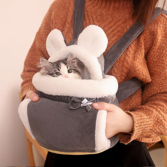 Winter Plush Pets Cage For Outdoor Travel