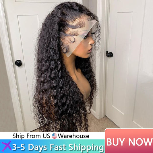 Water Wave Lace Front Wig 13x6 Lace Front Human Hair Wigs For Black Women