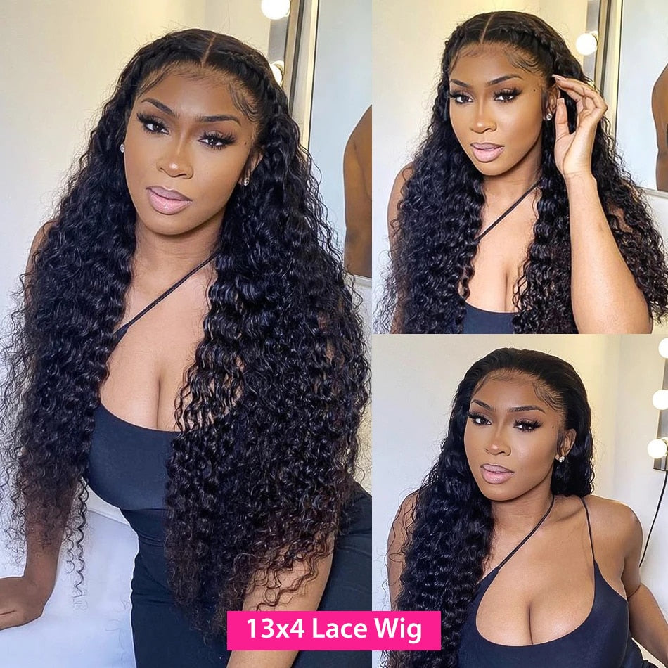 Water Wave Lace Front Wig 13x6 Lace Front Human Hair Wigs For Black Women