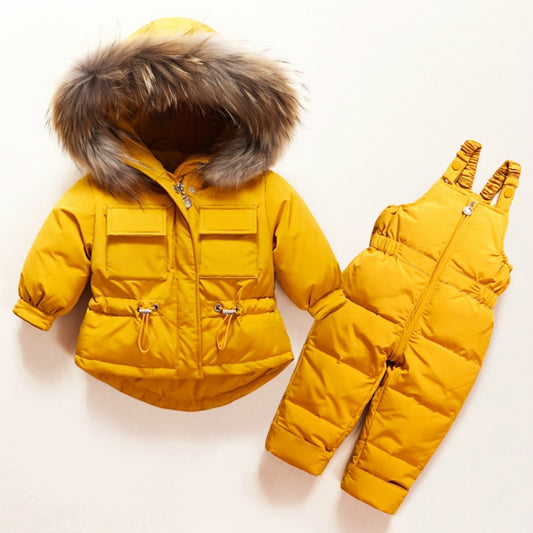 Warm Down Jacket Winter Children Clothing Set Baby Boy