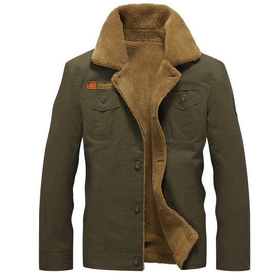 Turn Down Collar Long Sleeve Coats Comfy Warm Fleece Casual Denim Jacket